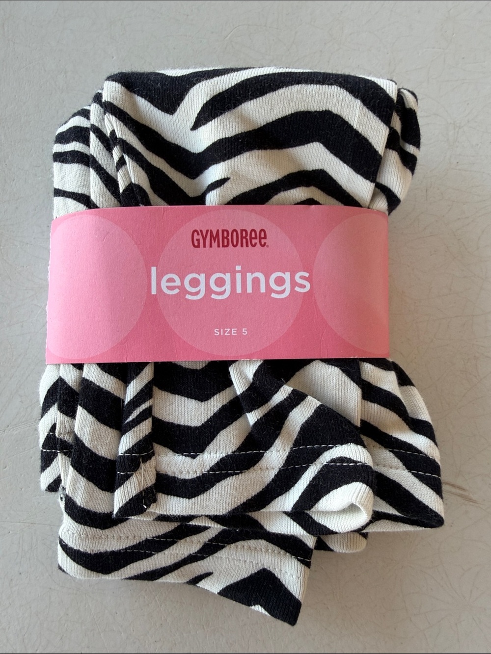 NWT Gymboree Black & White Zebra Print Leggings